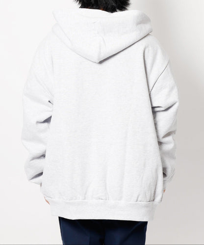 Los Angeles Apparel / 14OZ. HEAVY FLEECE ZIP UP HOODED SWEATSHIRT [WHITE]