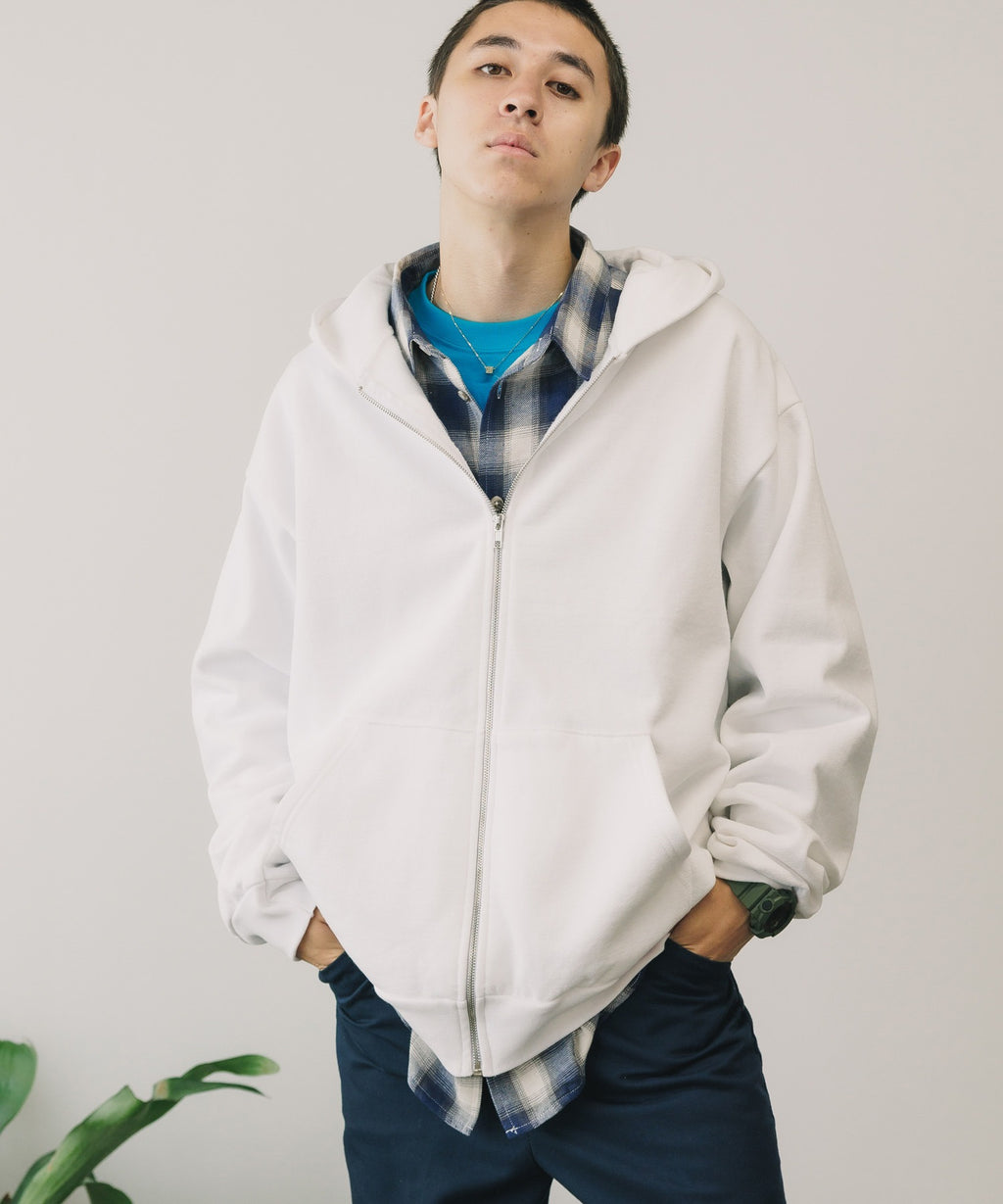 Los Angeles Apparel / 14OZ. HEAVY FLEECE ZIP UP HOODED SWEATSHIRT