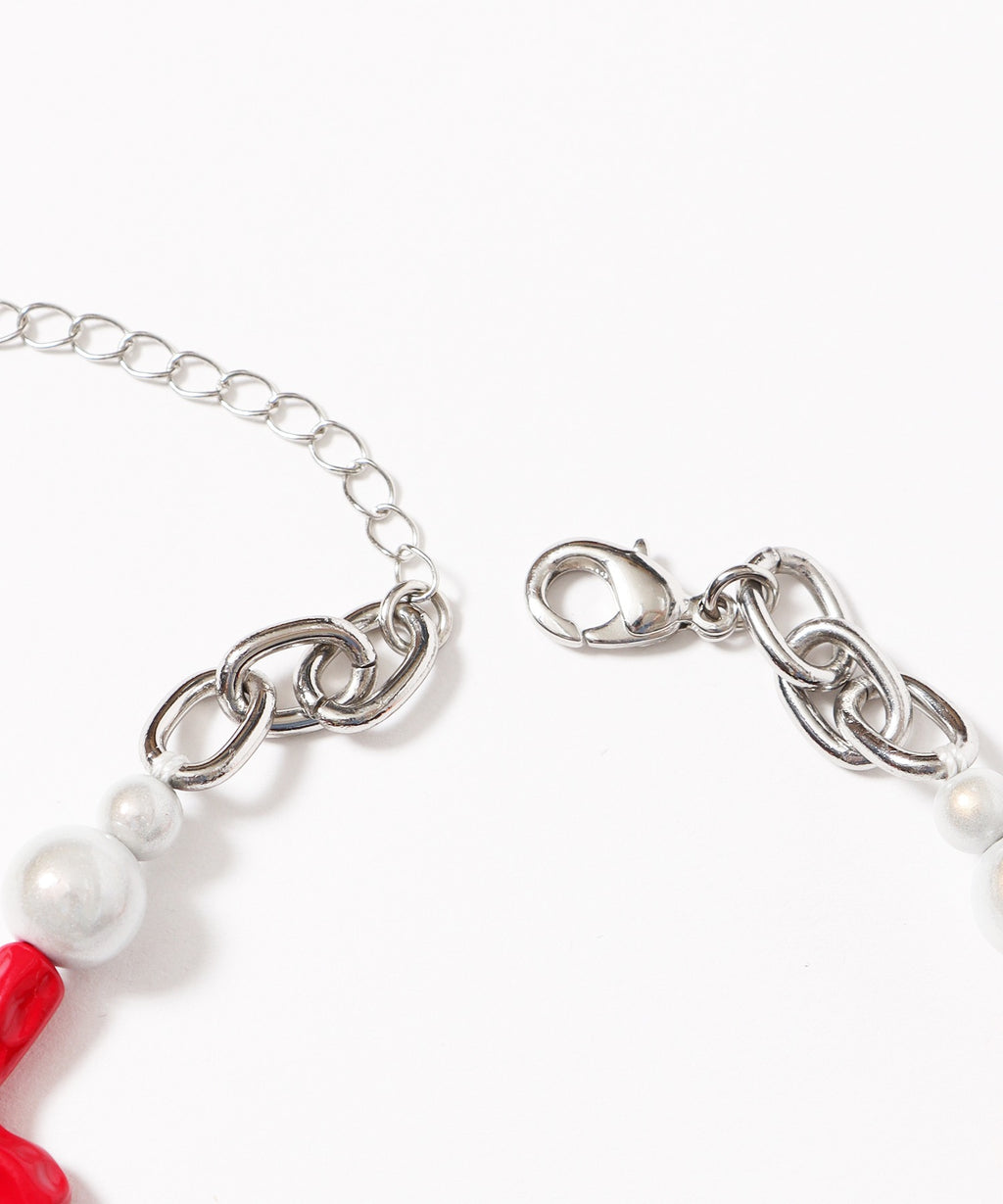 SALUTE×KKKKKK SMILEY FLOWER NECKLACE