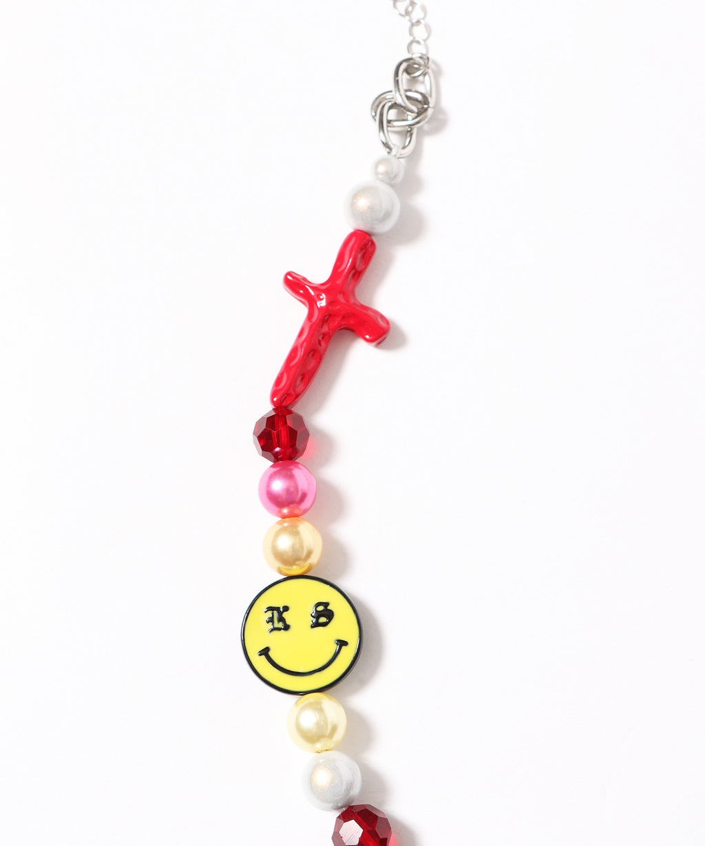 SALUTE×KKKKKK SMILEY FLOWER NECKLACE