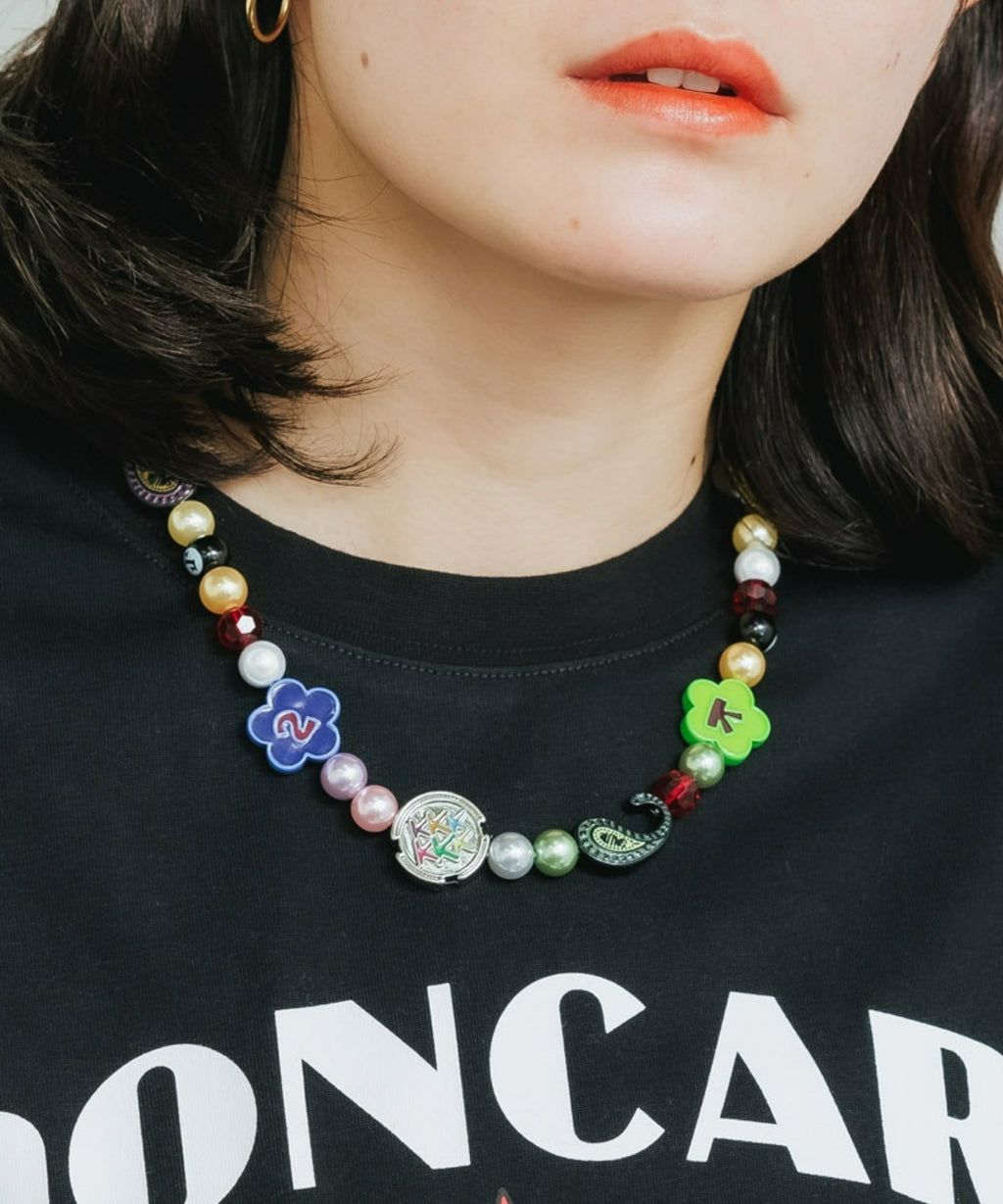 SALUTE×KKKKKK SMILEY FLOWER NECKLACE
