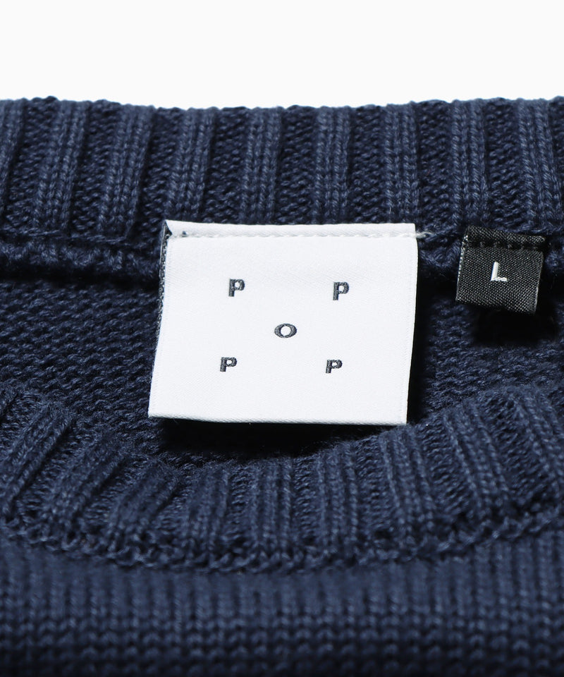 POP TRADING COMPANY/ポップトレーディングカンパニー arch knitted crewneck