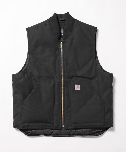 Relaxed Fit Firm Duck Insulated Rib Collar Vest