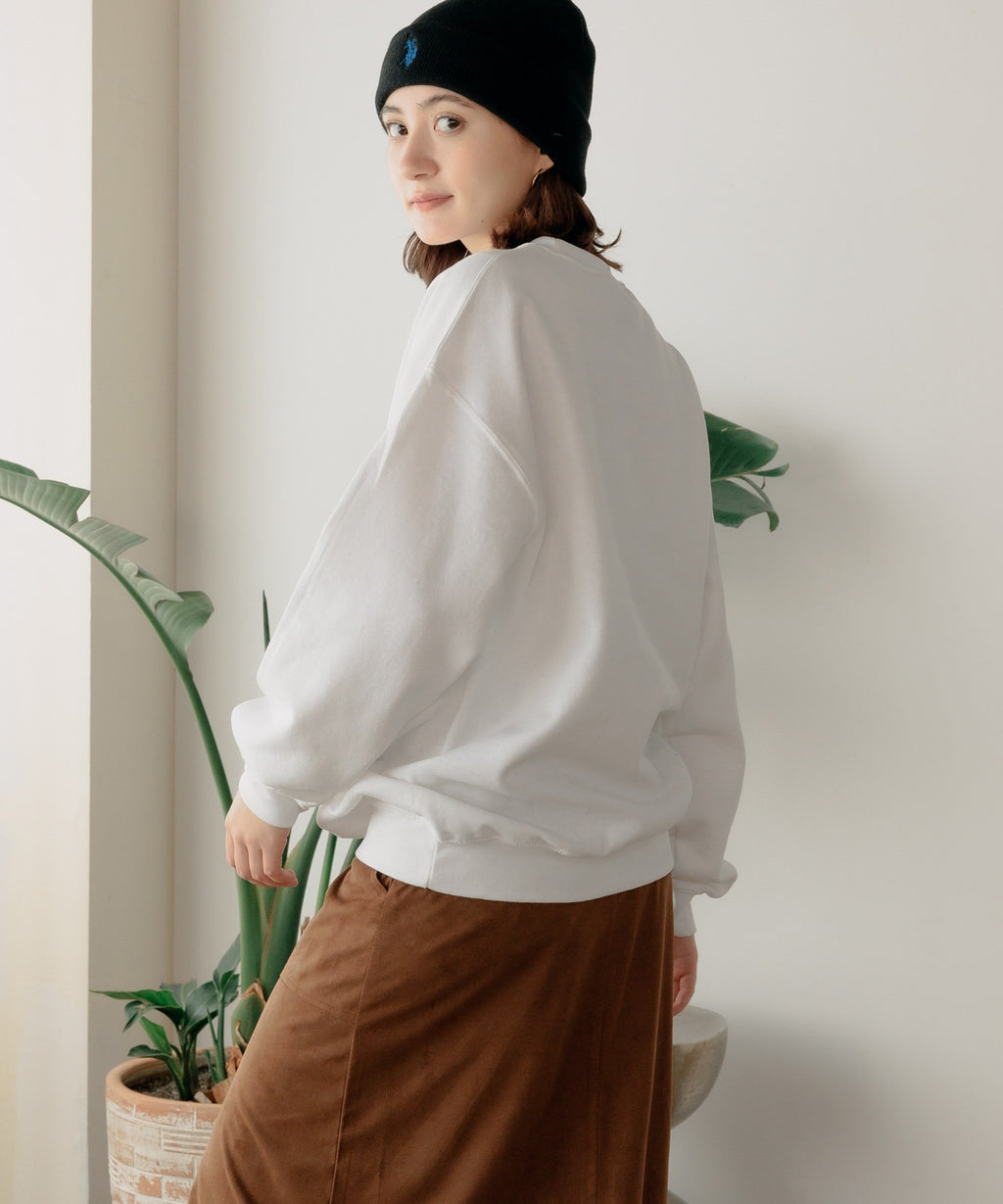 GILDAN / USAオーバーサイズ ロングスリーブプルオーバークルースウェット