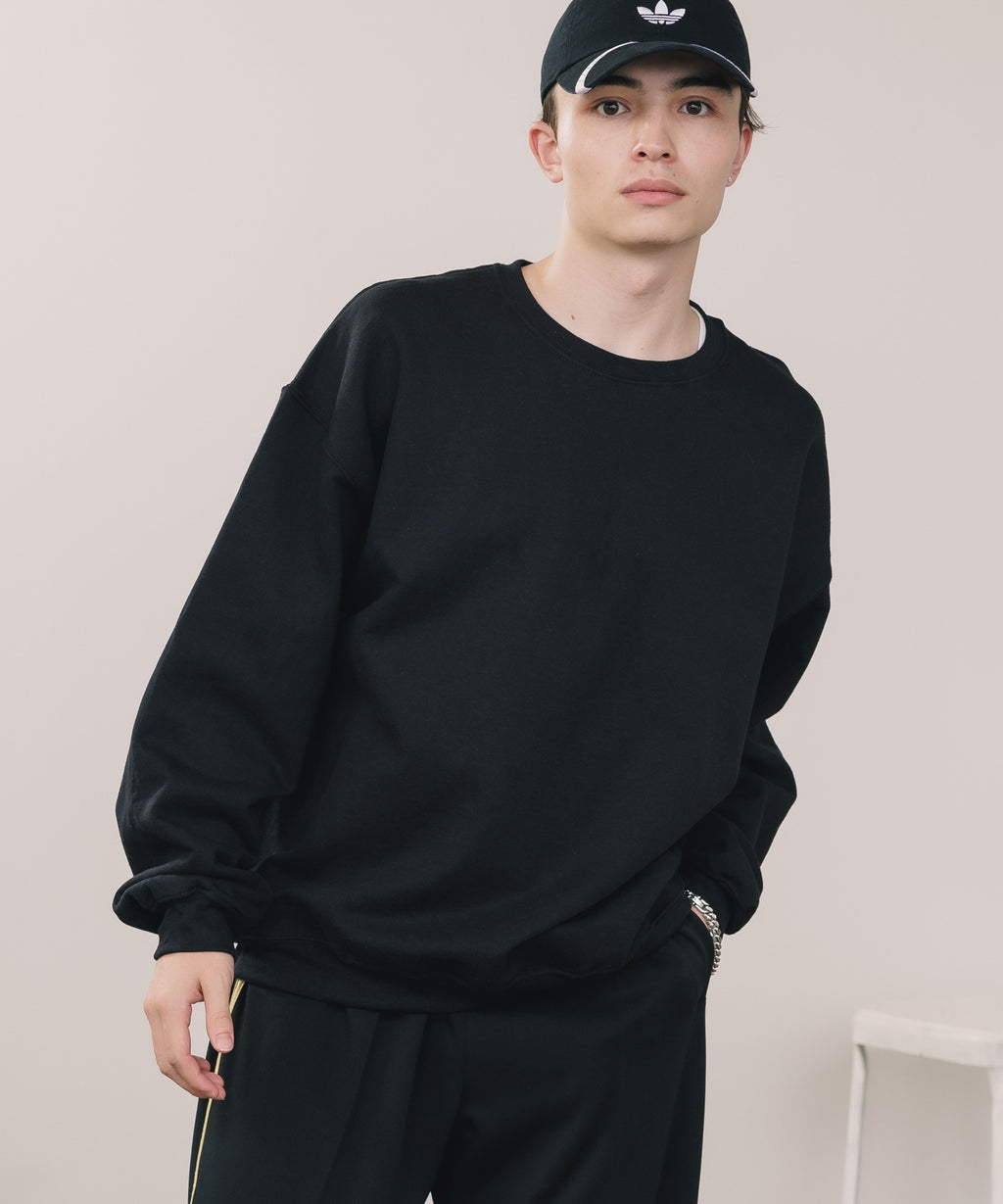 GILDAN / USAオーバーサイズ ロングスリーブプルオーバークルースウェット