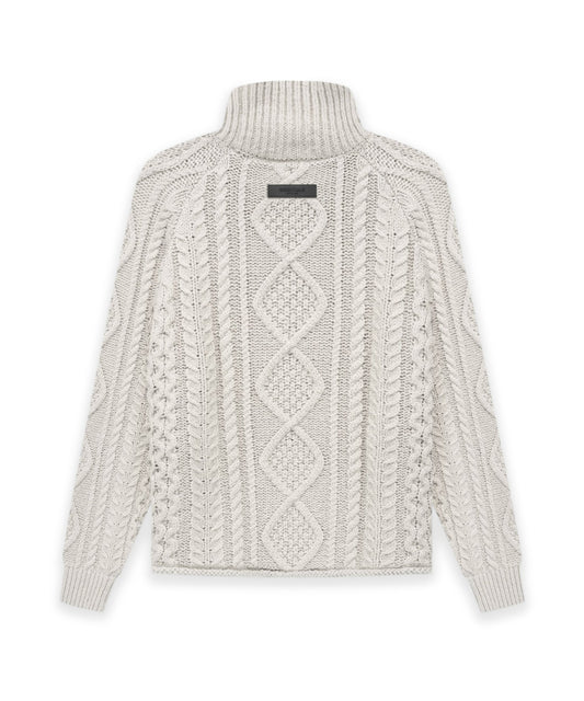 CABLE KNIT TURTLENECK