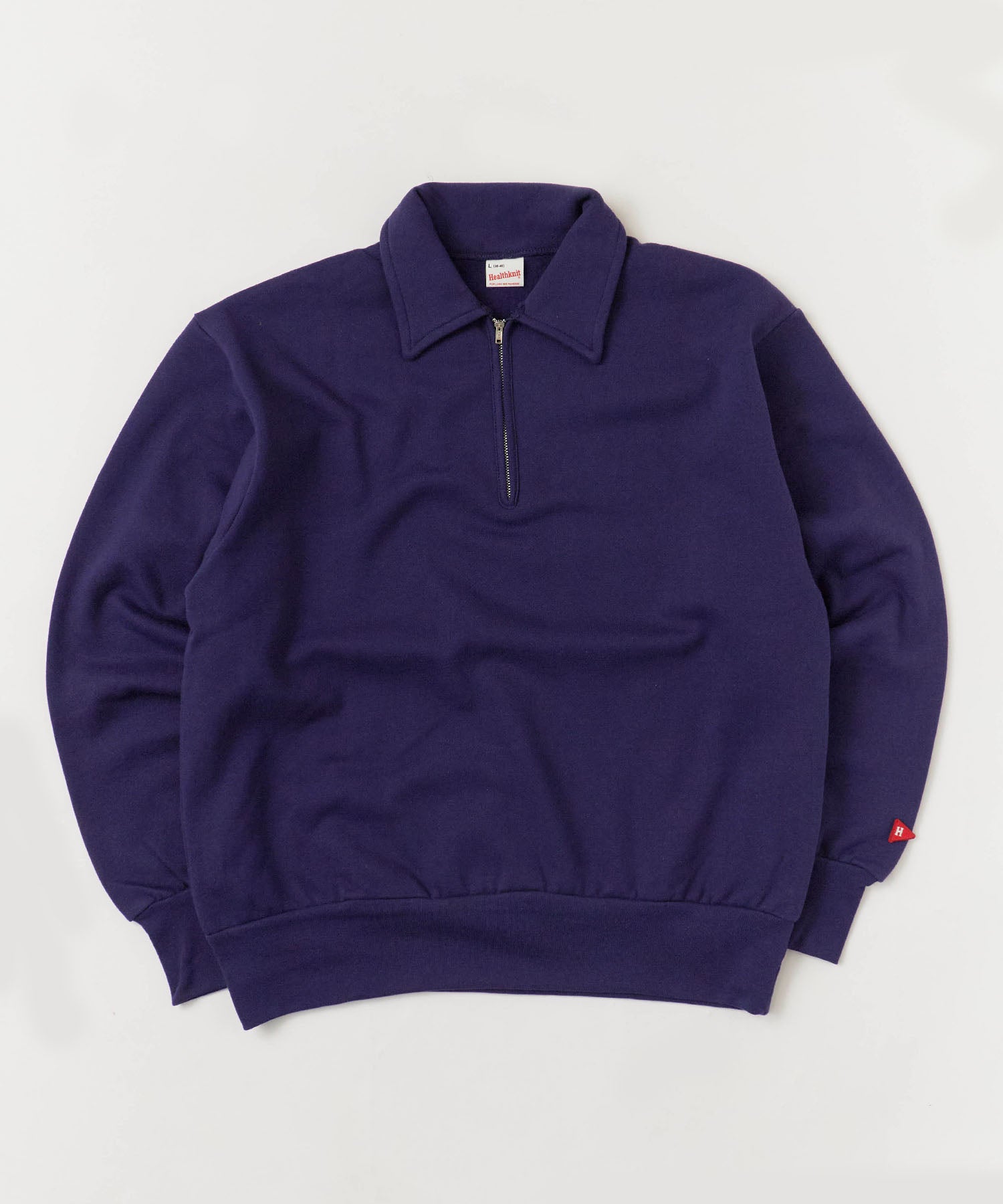 Healthknit / Classic Sweat Collared Half Zip ハーフジップスウェット