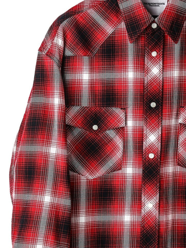 TAKAHIROMIYASHITATheSoloIst. / back gusset sleeve western shirt