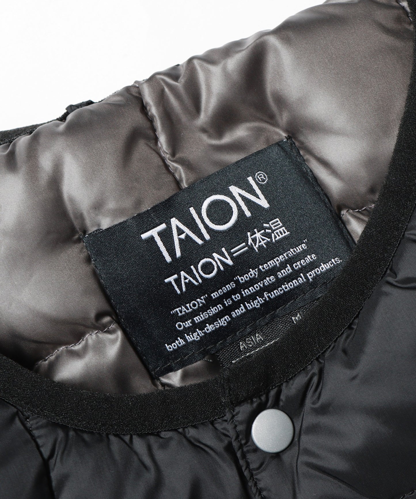 TAION / BASIC OVER SIZE CREW NECK BUTTON DOWN JAKCET