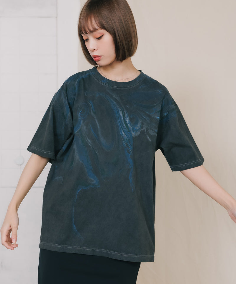 SEVEN BY SEVEN/セブン バイ セブン PIGMENT DYED TEE - Hydro dip dyeing -