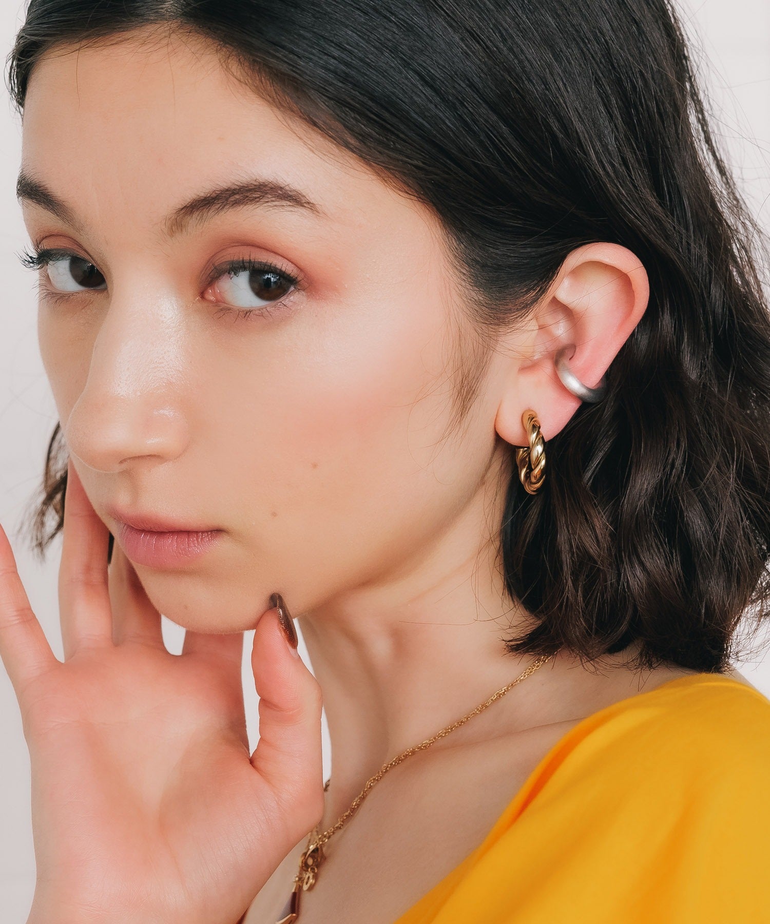 Chunky Ear Cuff Satin