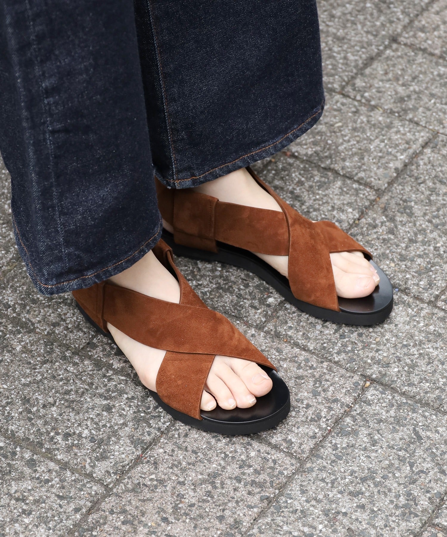 LAOCOONTE / DINA NMD Suede レディース スウェードサンダル