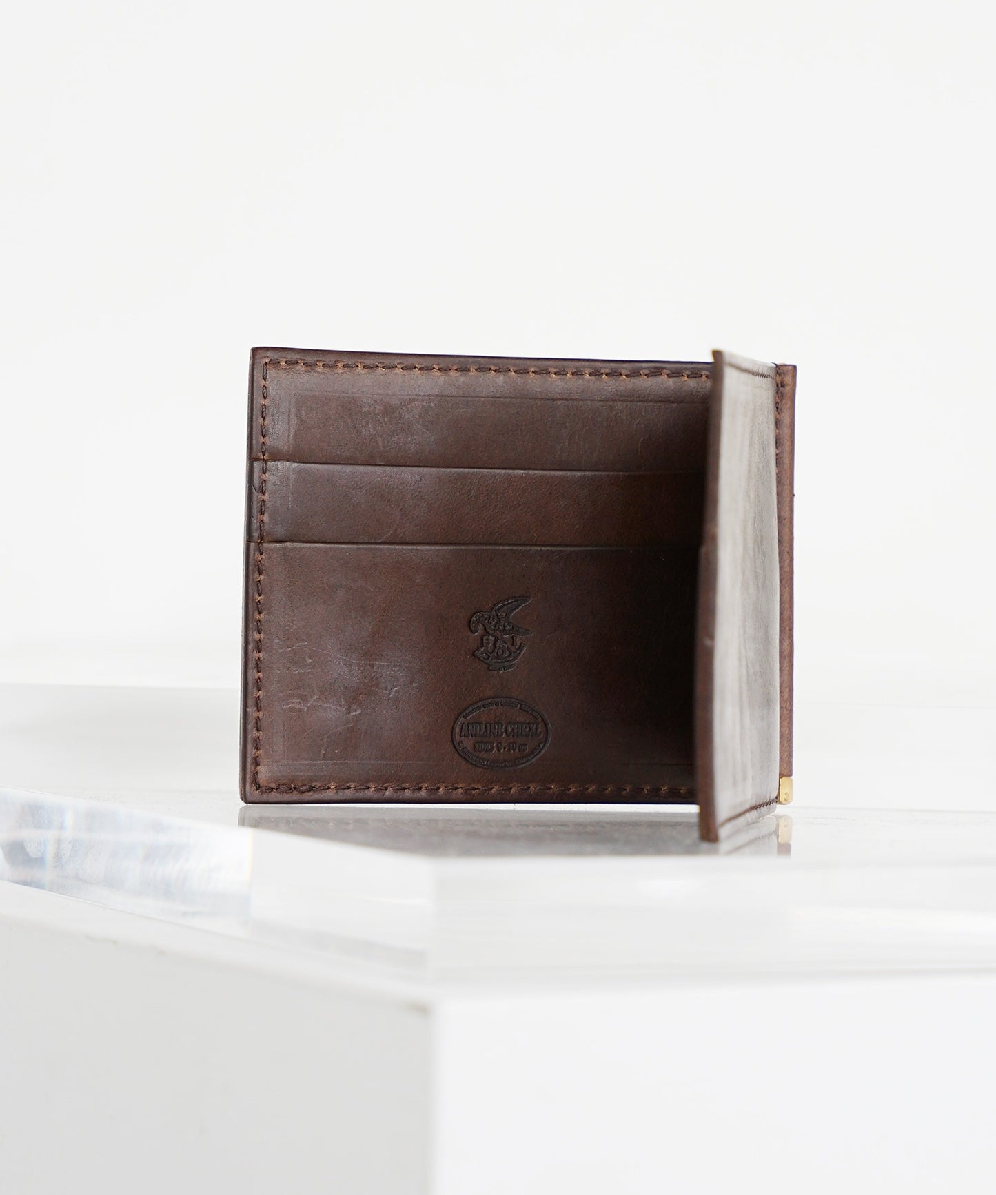 MR.OLIVE / HORWEEN CHROMEXCEL LEATHER MONEY CLIP WALLET