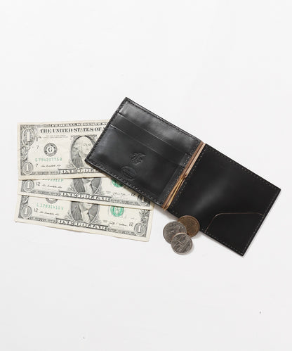 MR.OLIVE / HORWEEN CHROMEXCEL LEATHER MONEY CLIP WALLET