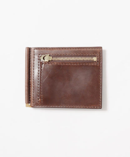 MR.OLIVE / HORWEEN CHROMEXCEL LEATHER MONEY CLIP WALLET