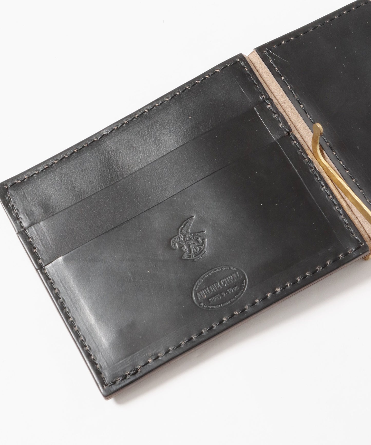 MR.OLIVE / HORWEEN CHROMEXCEL LEATHER MONEY CLIP WALLET