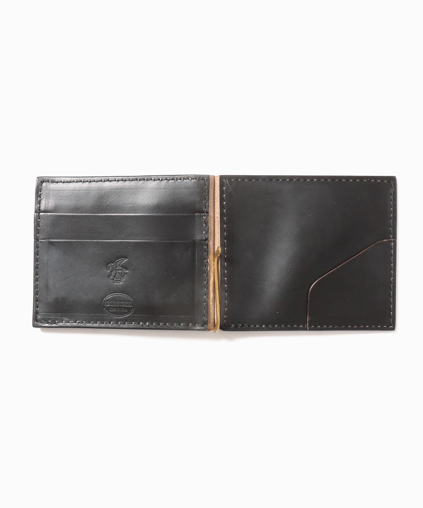 MR.OLIVE / HORWEEN CHROMEXCEL LEATHER MONEY CLIP WALLET