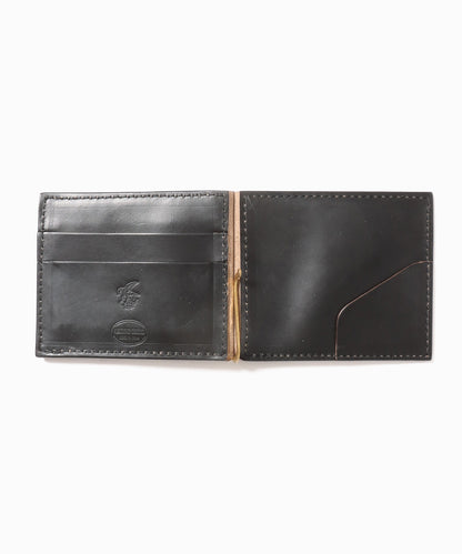 MR.OLIVE / HORWEEN CHROMEXCEL LEATHER MONEY CLIP WALLET