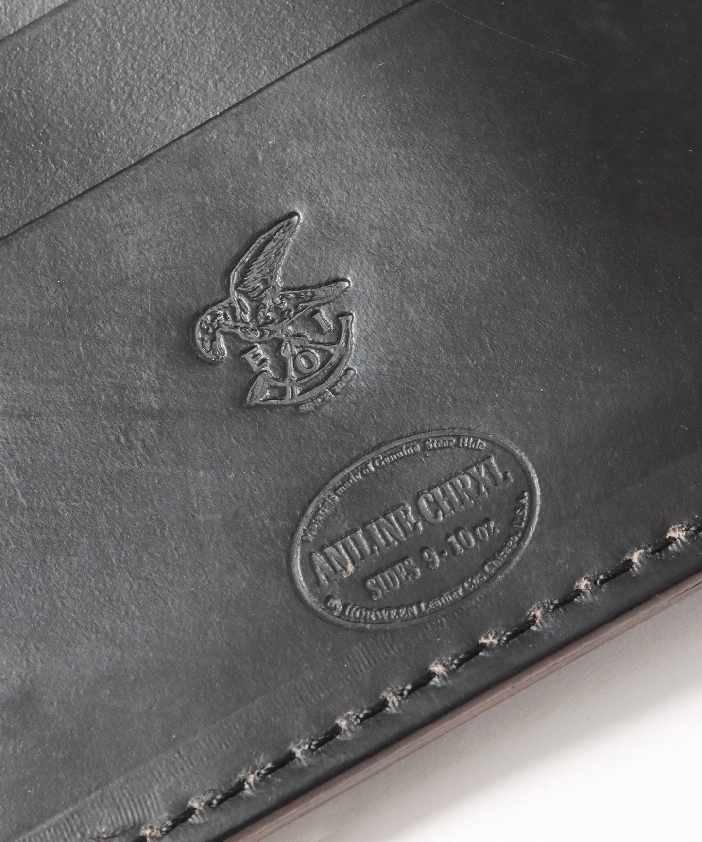 MR.OLIVE / HORWEEN CHROMEXCEL LEATHER MONEY CLIP WALLET