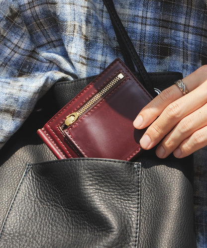MR.OLIVE / HORWEEN CHROMEXCEL LEATHER MONEY CLIP WALLET