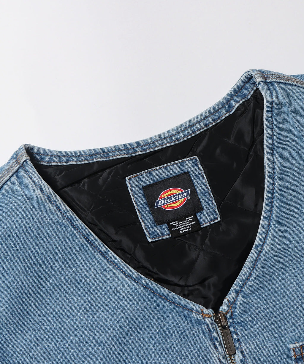 Dickies / DENIM ZIP FRONT VEST