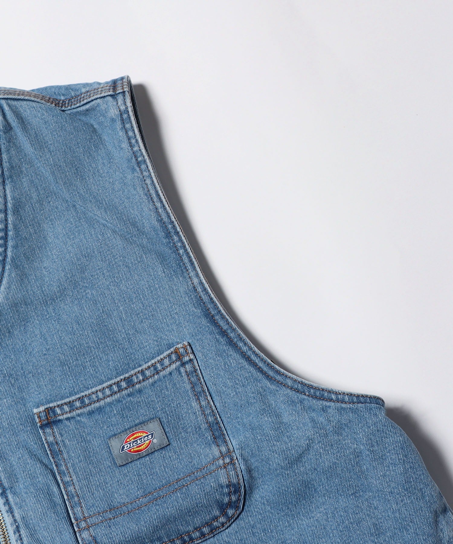 Dickies / DENIM ZIP FRONT VEST