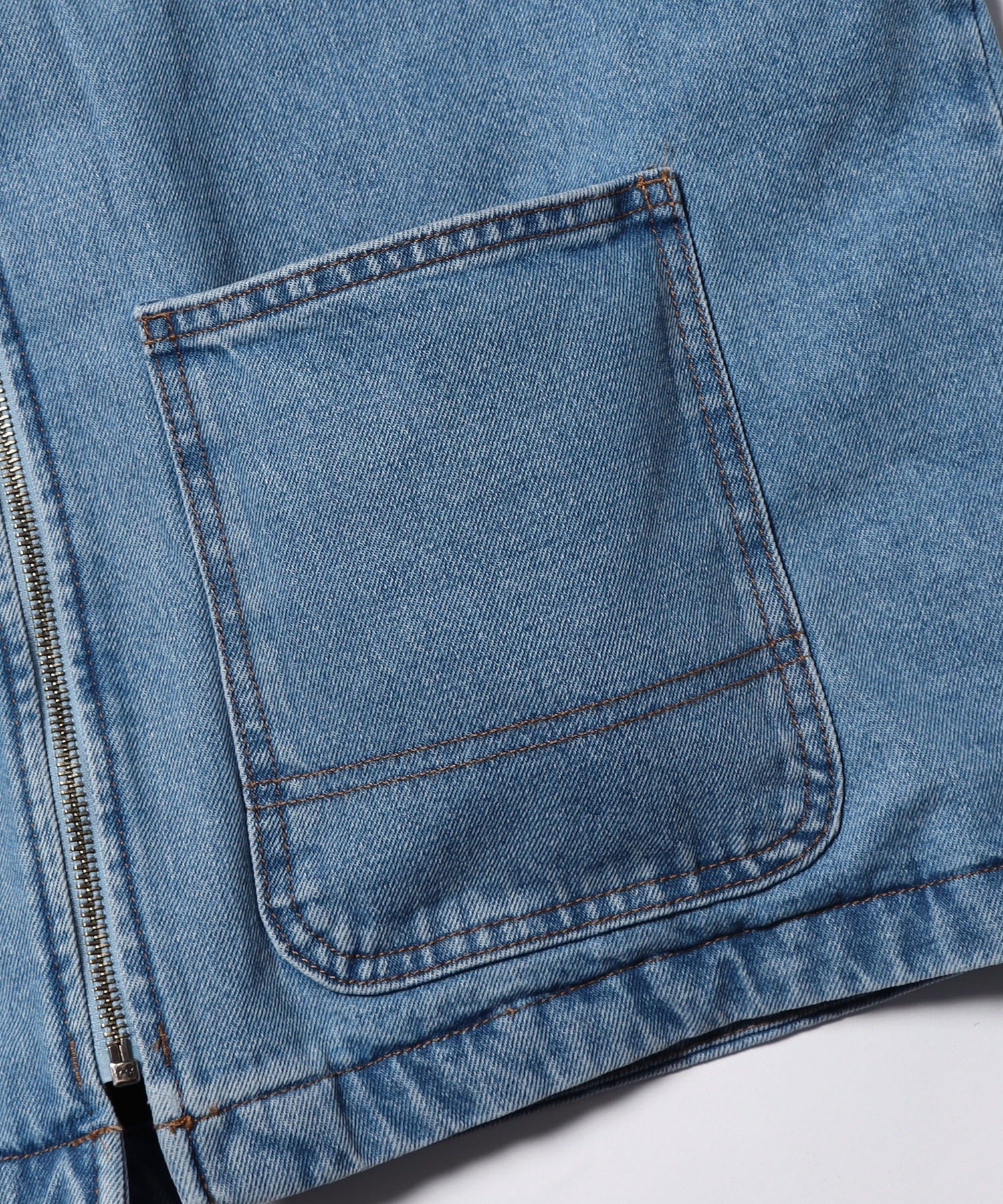 Dickies / DENIM ZIP FRONT VEST