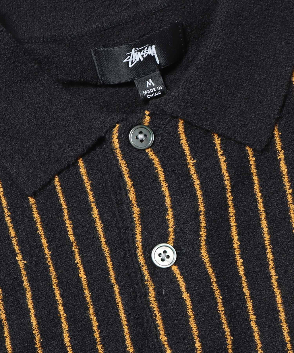 TEXTURED SS POLO SWEATER