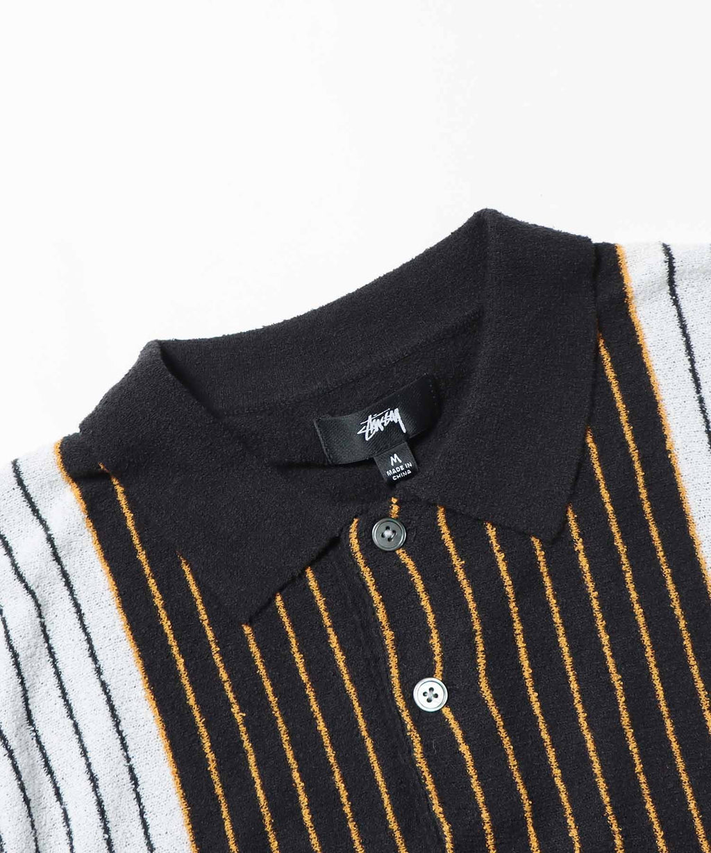 TEXTURED SS POLO SWEATER