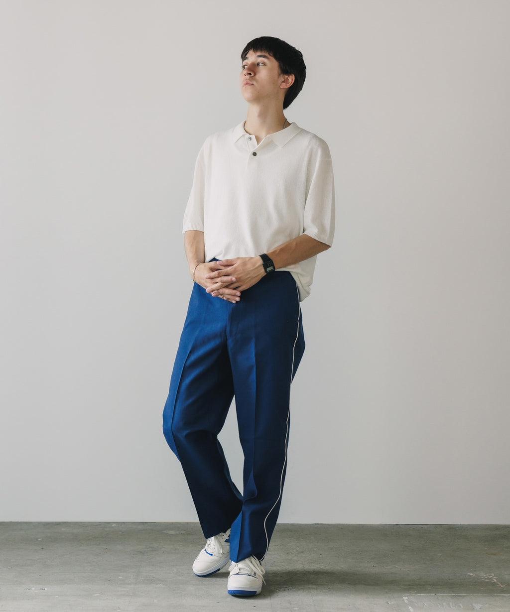 TEXTURED SS POLO SWEATER