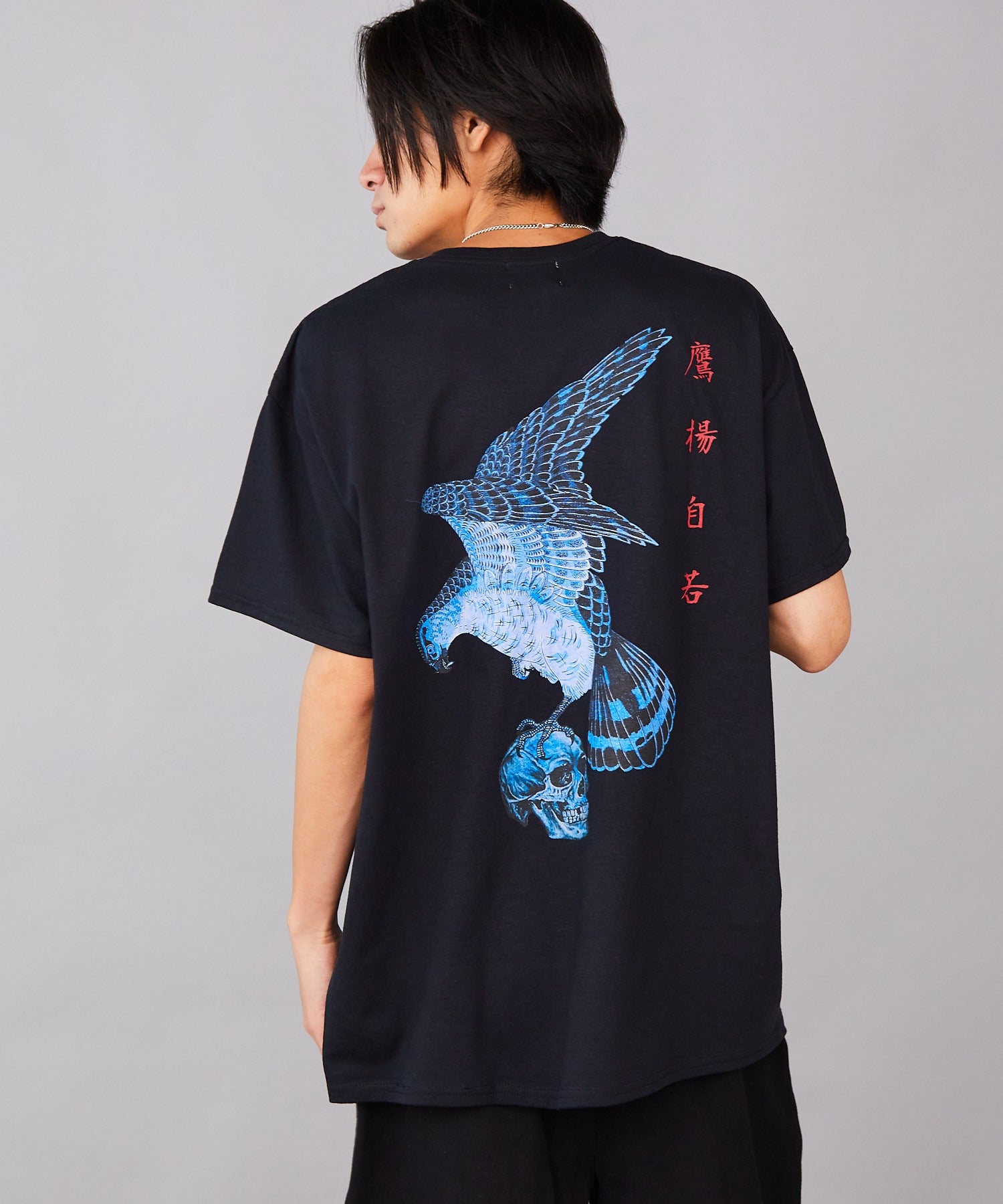 LONELY(論理)/ロンリー EAGLE&SKULL TEE