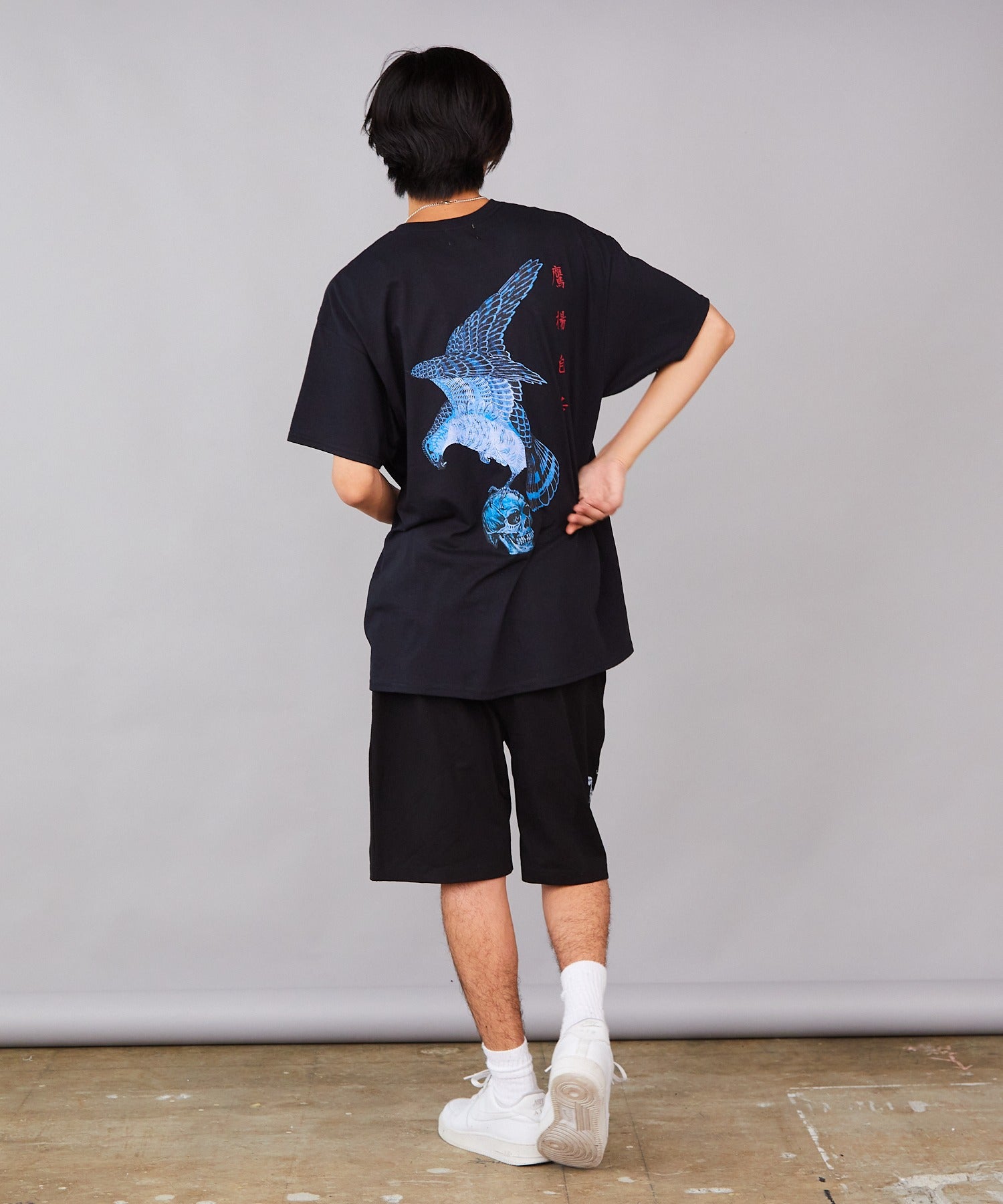 LONELY(論理)/ロンリー EAGLE&SKULL TEE