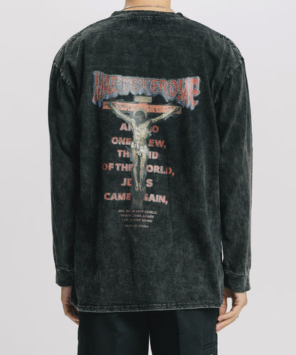 Theater code / vintage make long sleeve tee ヴィンテージメイク ロングスリーブTシャツ バックプリント