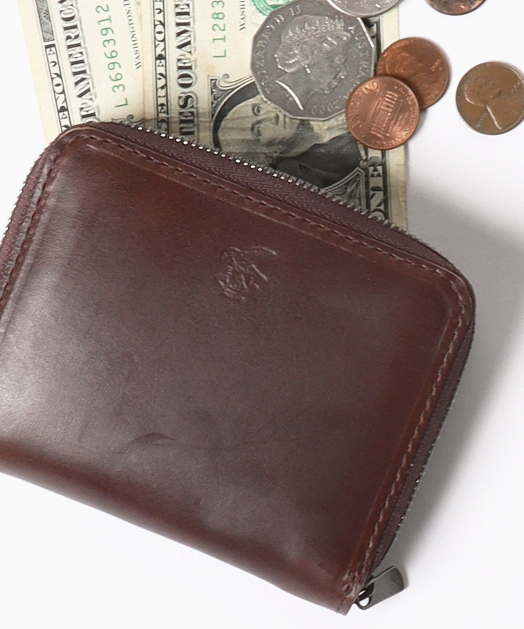 MR.OLIVE / HORWEEN CHROMEXCEL LEATHER / COMPACT ZIP WALLET