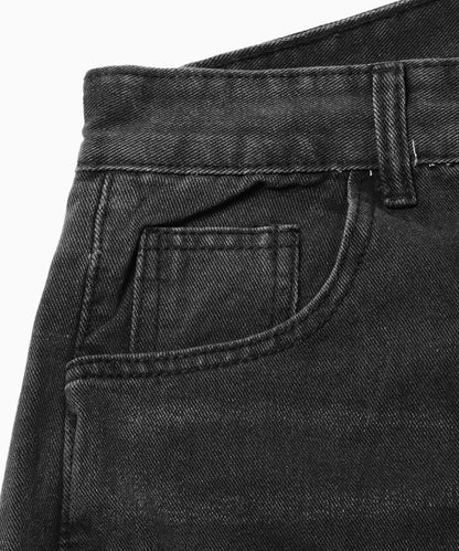 Theater code / side button damage denim pants