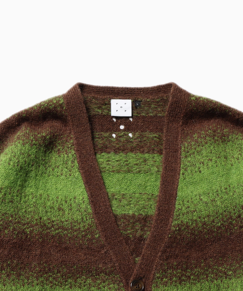 POP TRADING COMPANY/ポップトレーディングカンパニー striped knitted cardigan