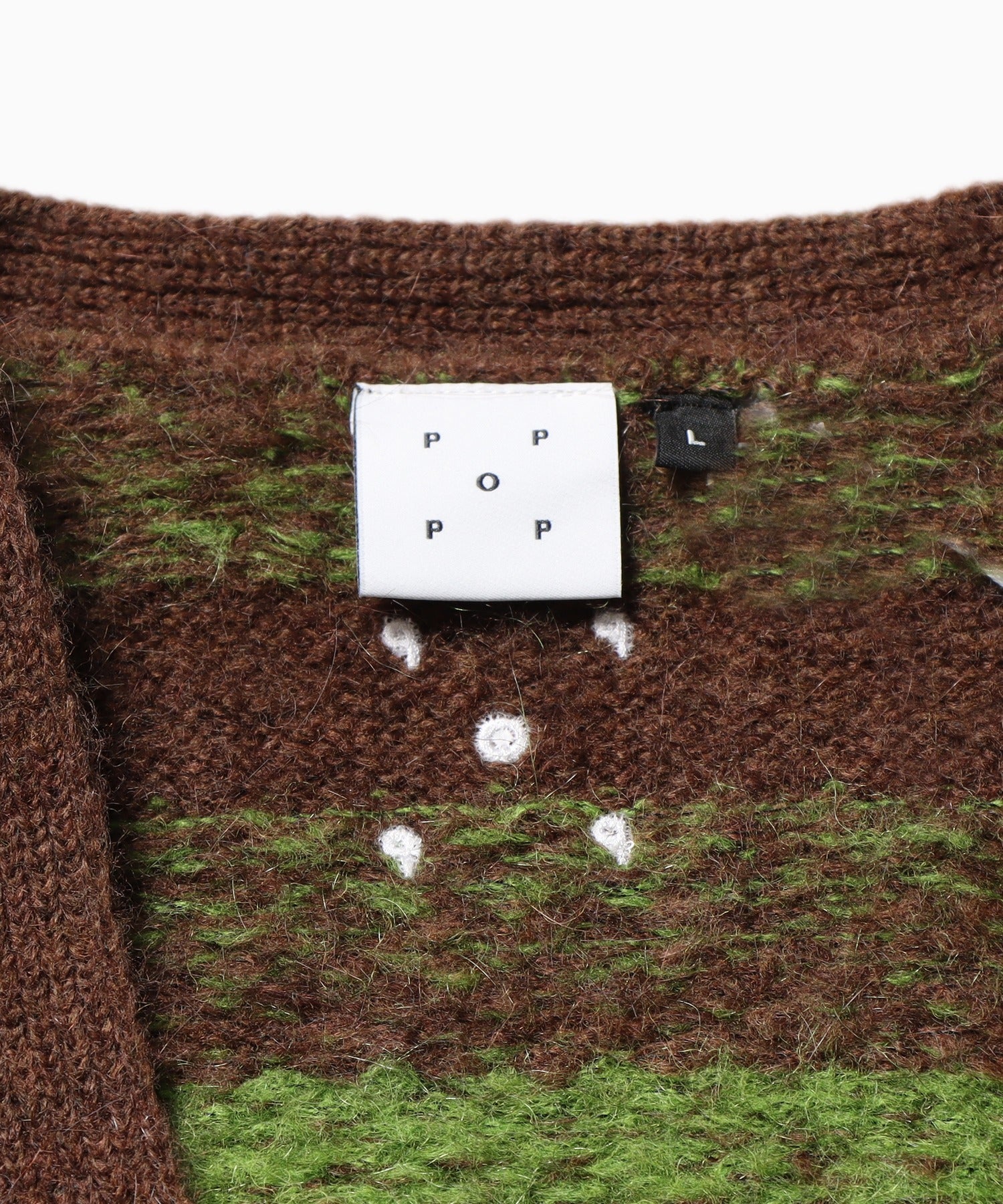 POP triped knitted cardigan