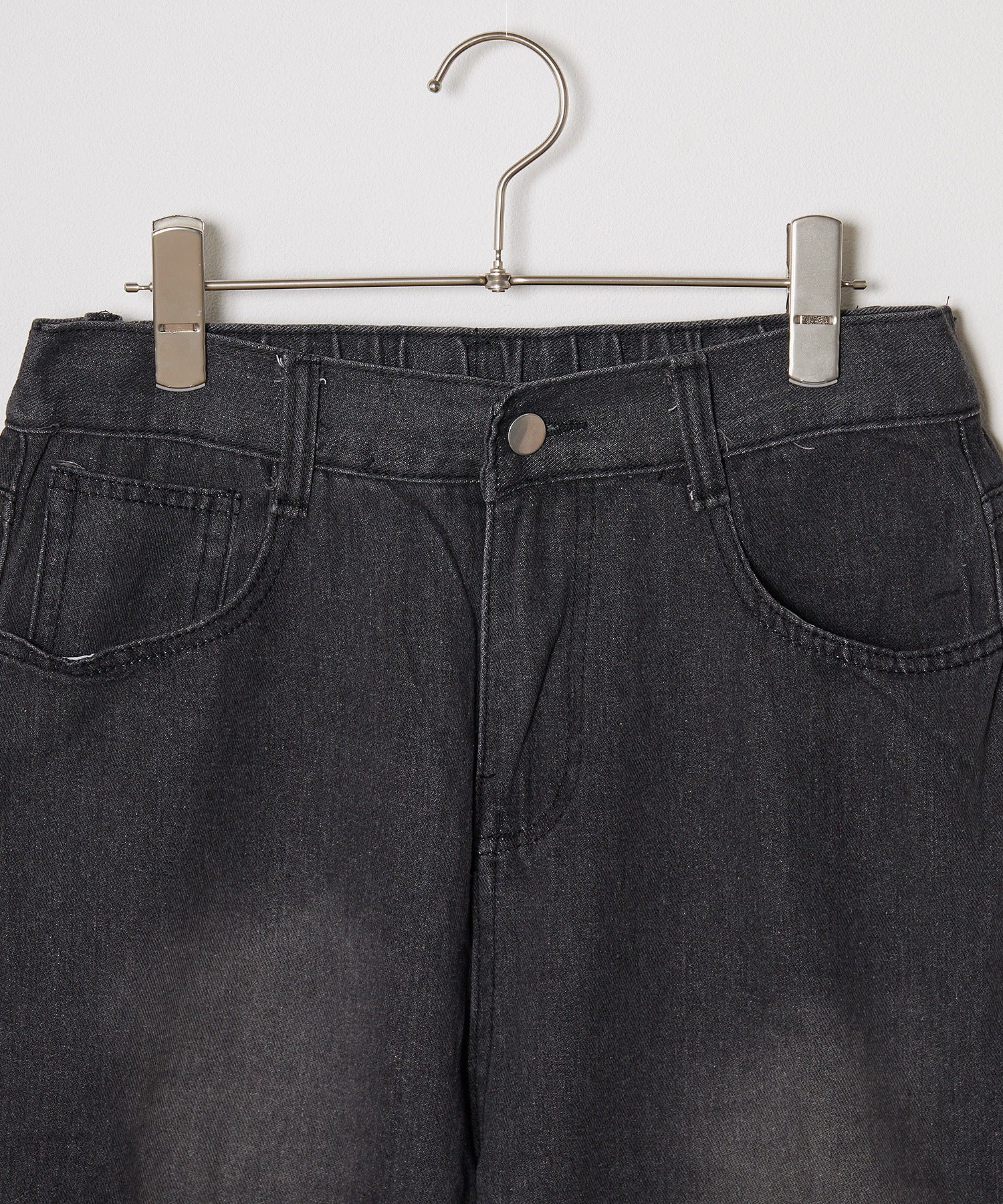 Theater cod / asymmetric crash denim pant アシメティッククラッシュデニムパンツ