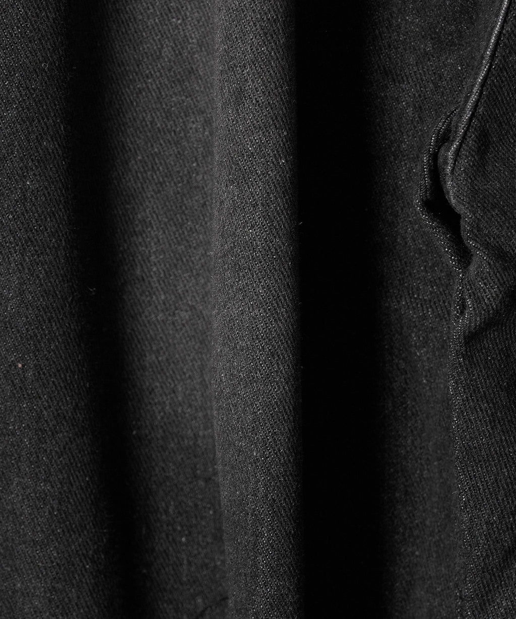 Theater cod / asymmetric crash denim pant アシメティッククラッシュデニムパンツ