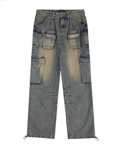 Chick / Vintage Washed Denim Cargo ウォッシュ加工カー