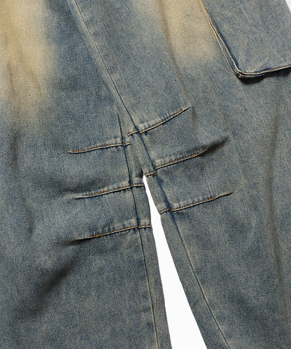 Chick / Vintage Washed Denim Cargo ウォッシュ加工カー