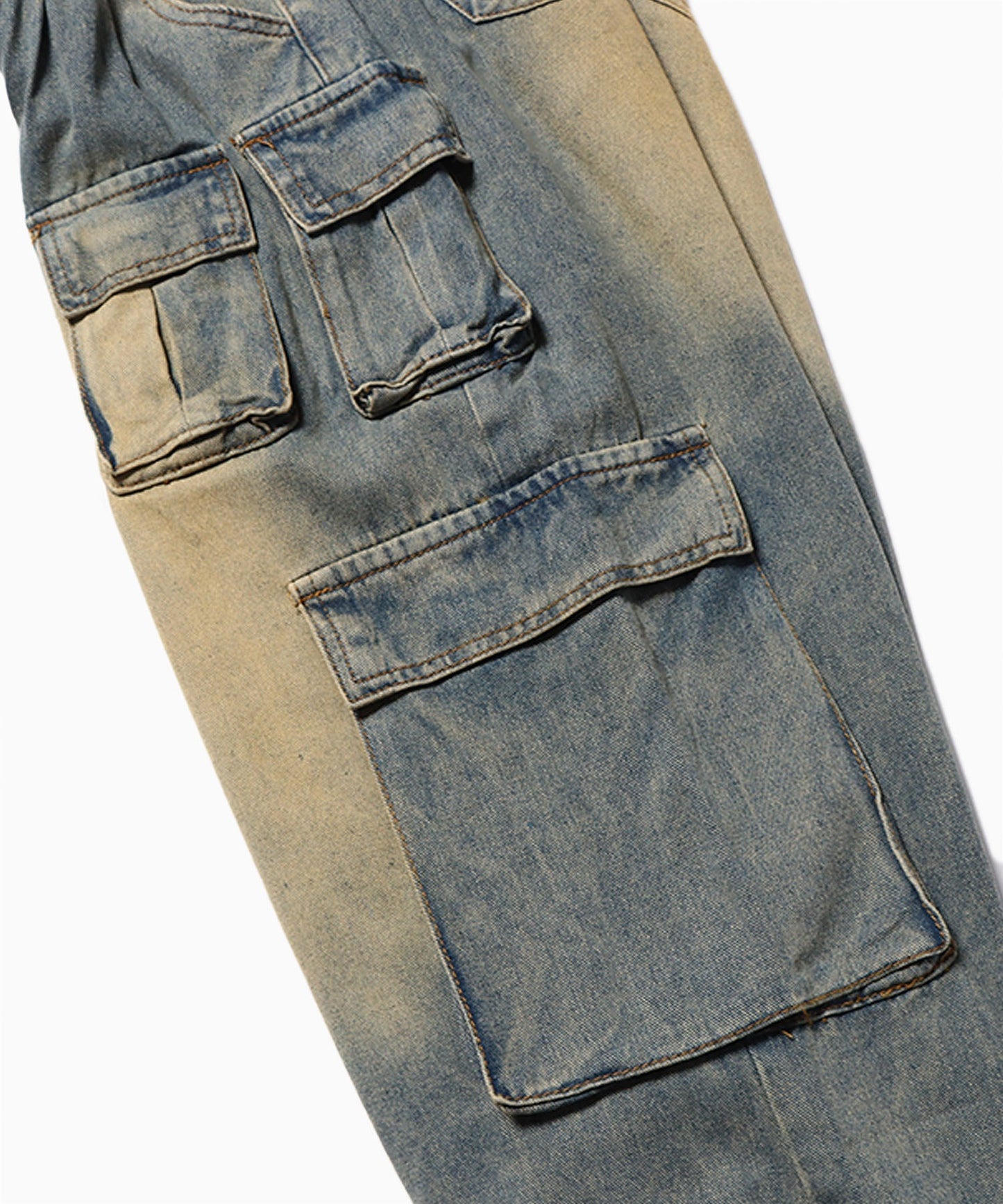 Chick / Vintage Washed Denim Cargo ウォッシュ加工カー