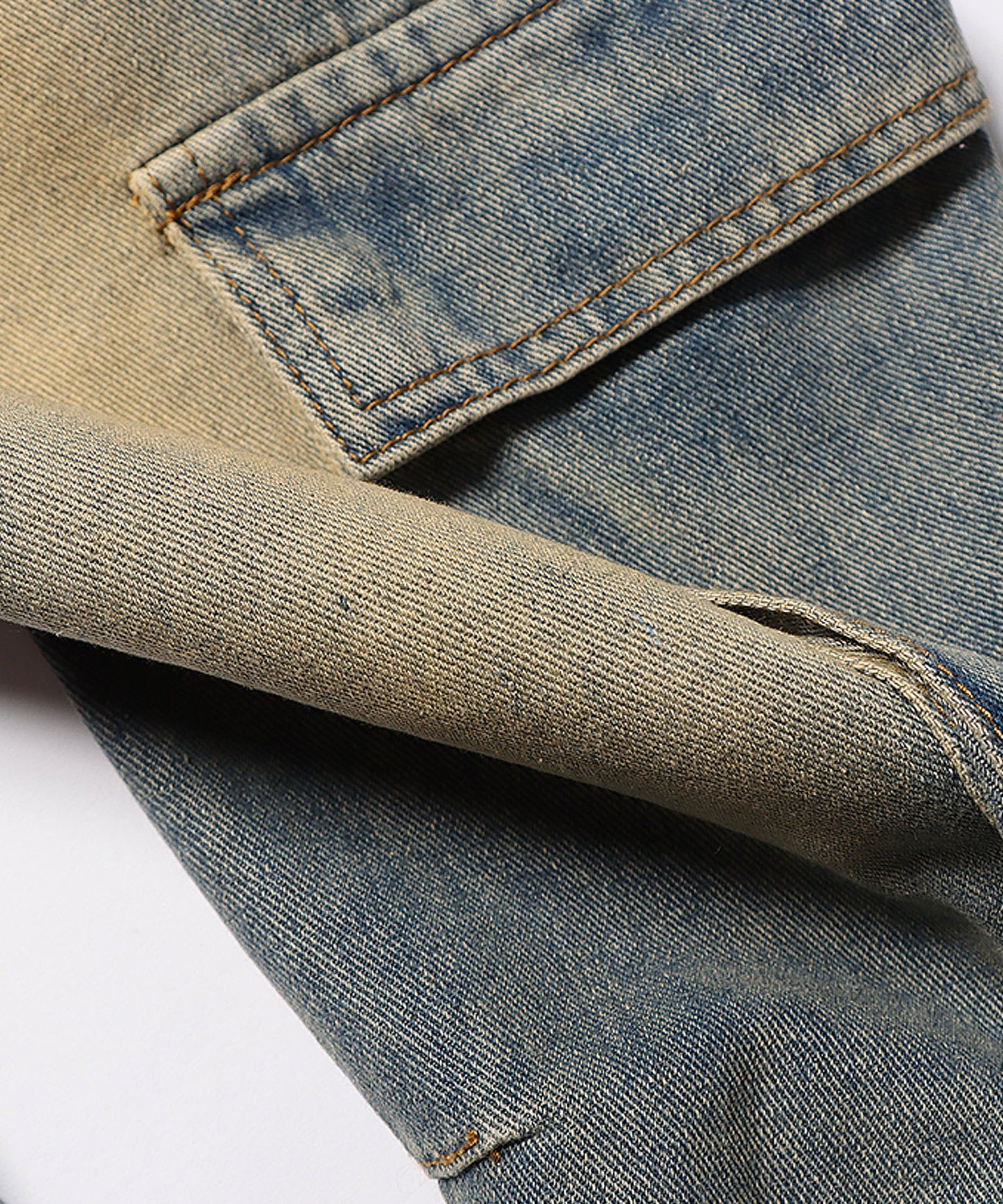 Chick / Vintage Washed Denim Cargo ウォッシュ加工カー