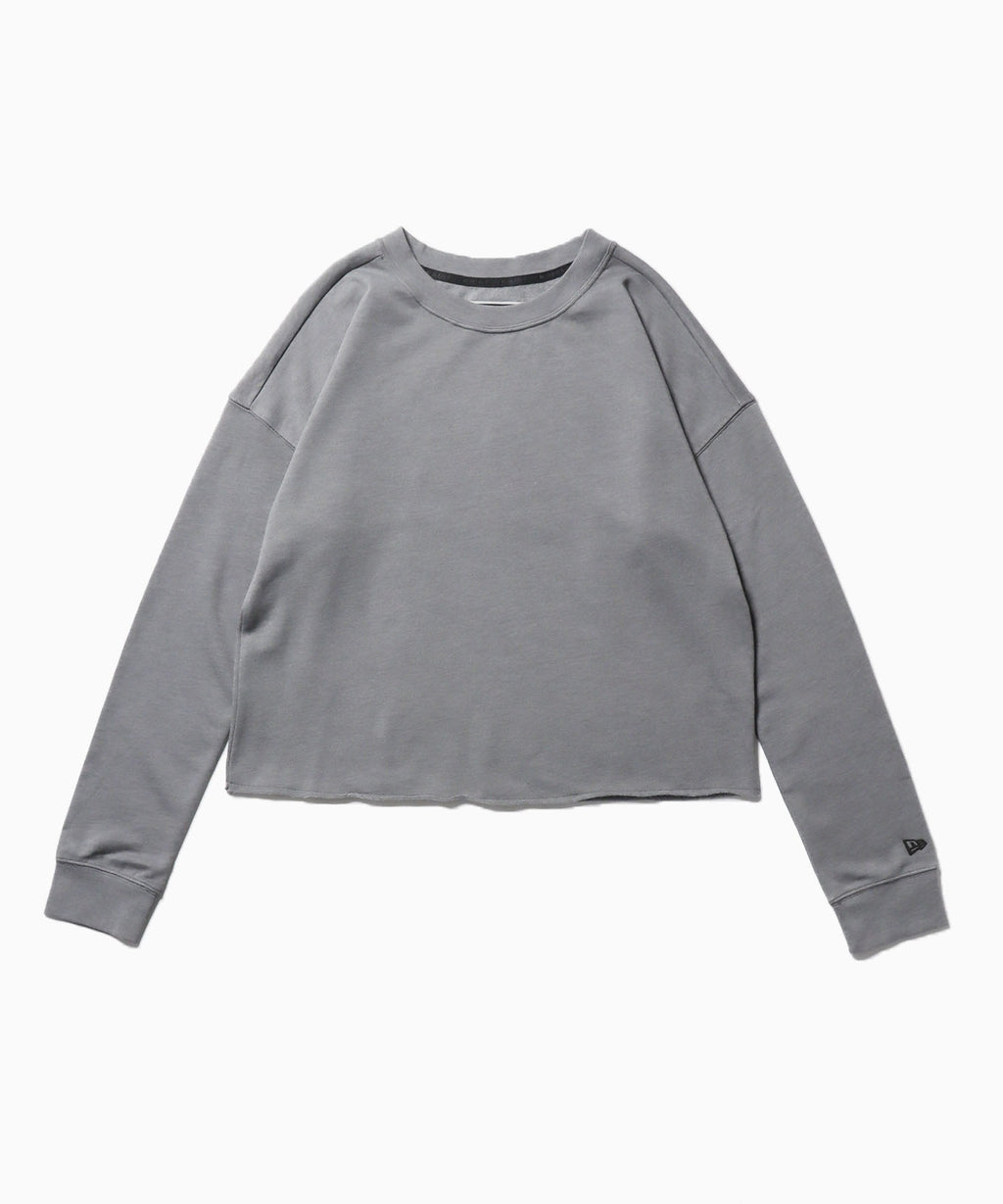 Ladies Tri-Blend Fleece Crop Crew