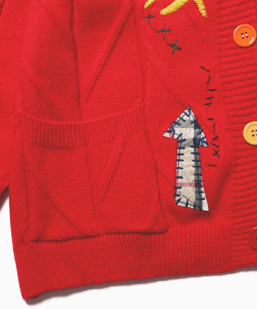 ROOPTOKYO / カラフルパッチワークニットカーディガン