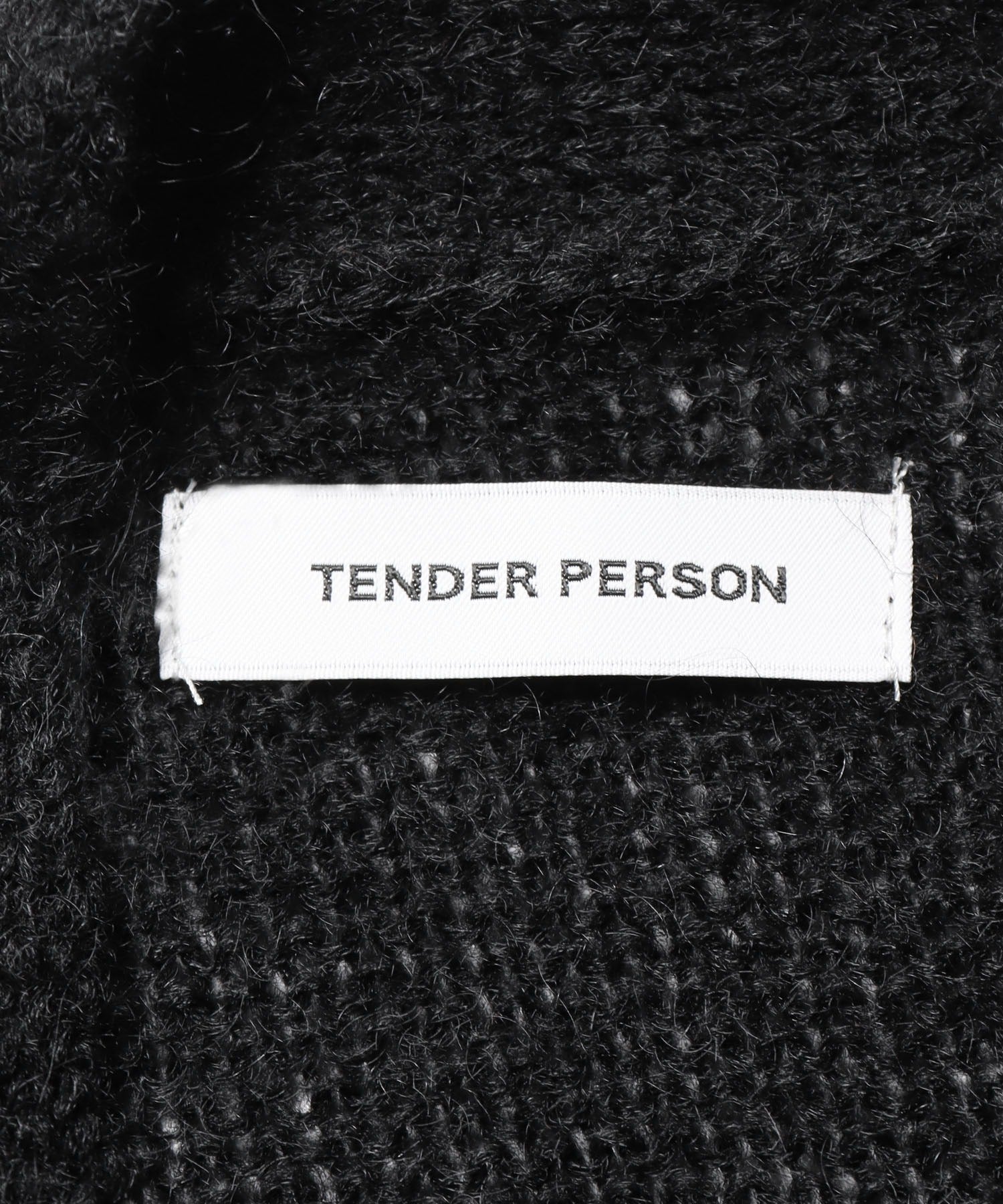 TENDER PERSON/テンダーパーソン HEM CUT EMBROIDERY MOHAIR CARDIGAN
