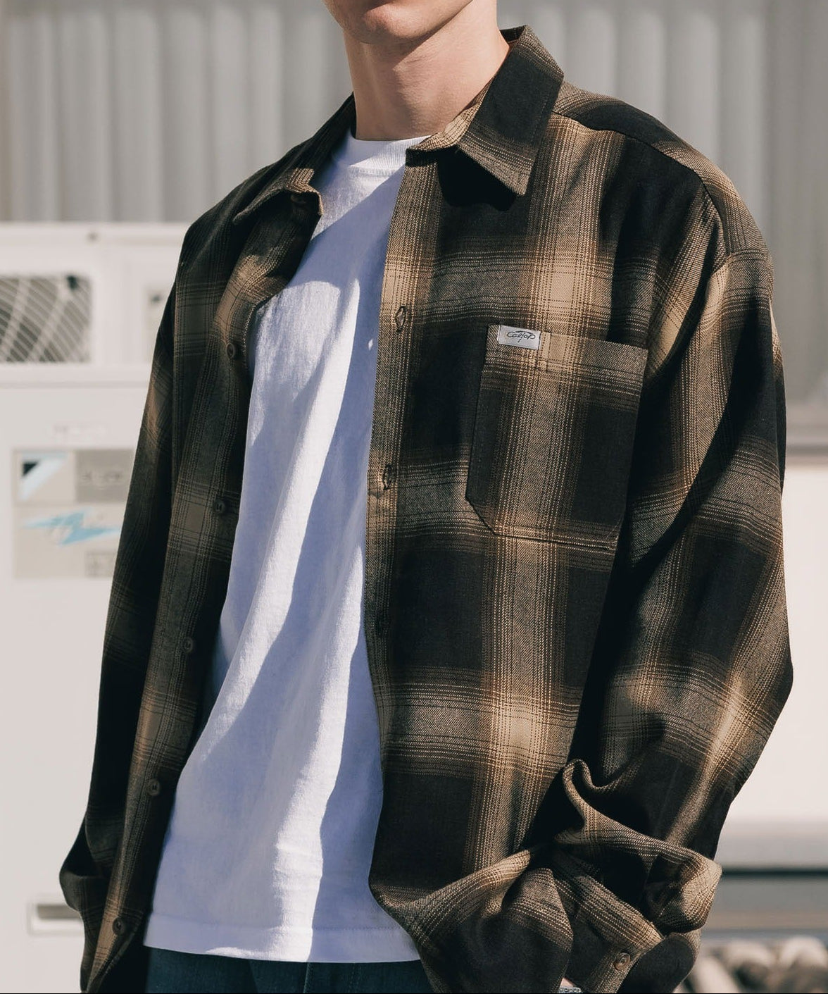 CALTOP / L/S SHIRT PLAID
