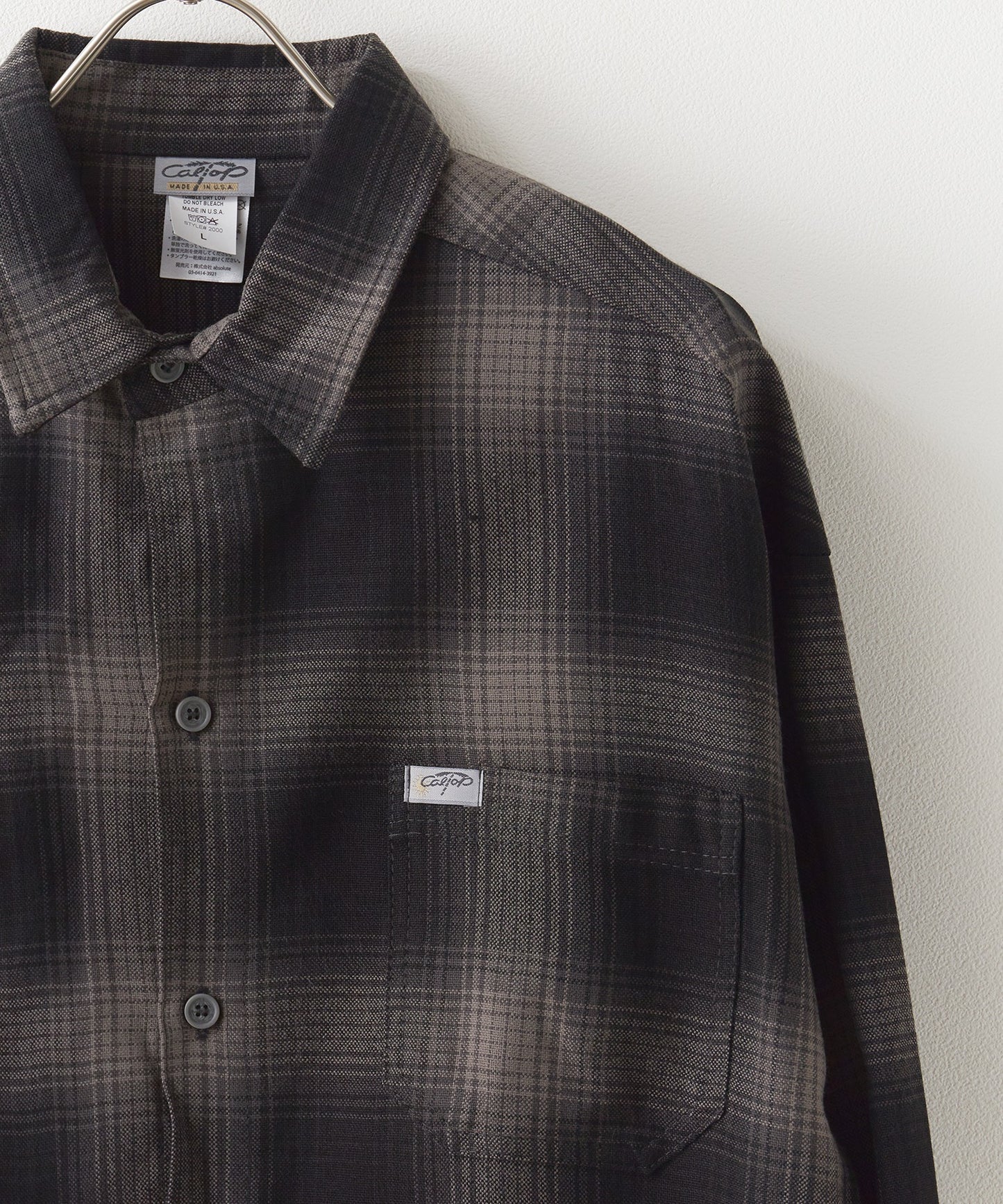 CALTOP / L/S SHIRT PLAID