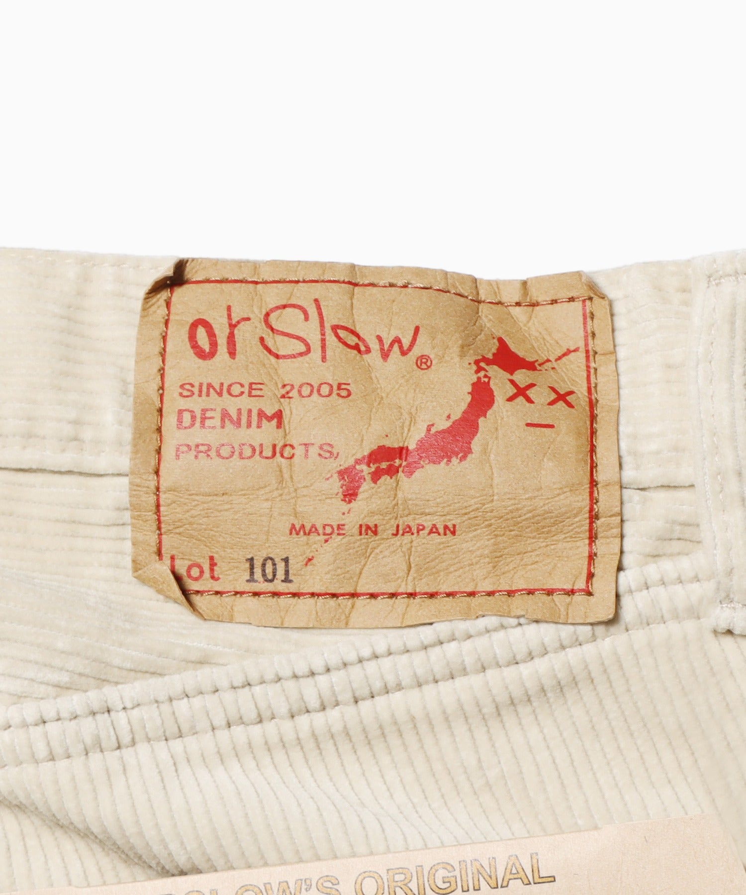orSlow/オアスロウ 101 DAD'S FIT CORDUROY PANTS
