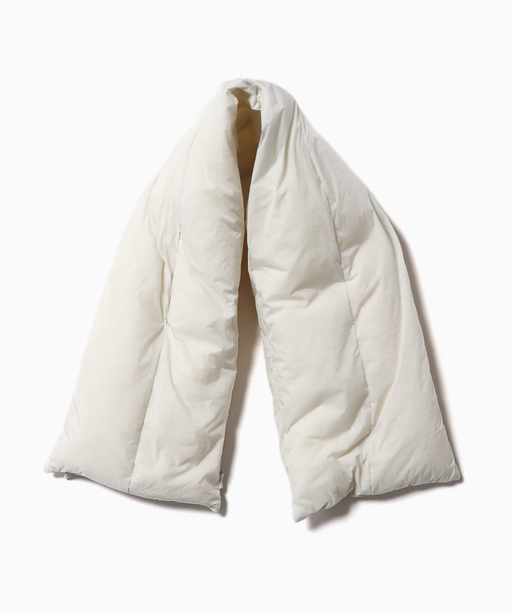 Built in tissue dispenser scarf / "Washi" Down proof